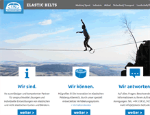 Tablet Screenshot of elastic-belts.de